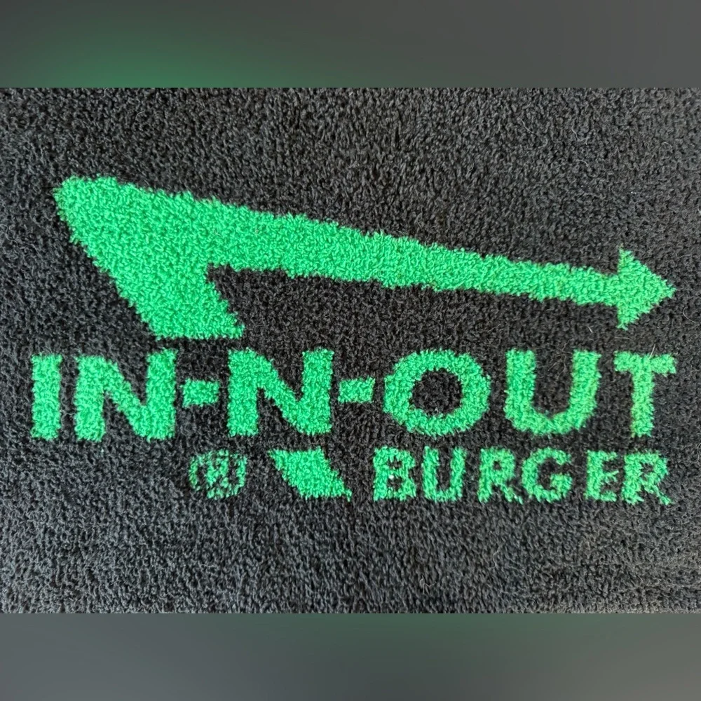 In-N-Out Burger Holiday Black and Green Throw Blanket